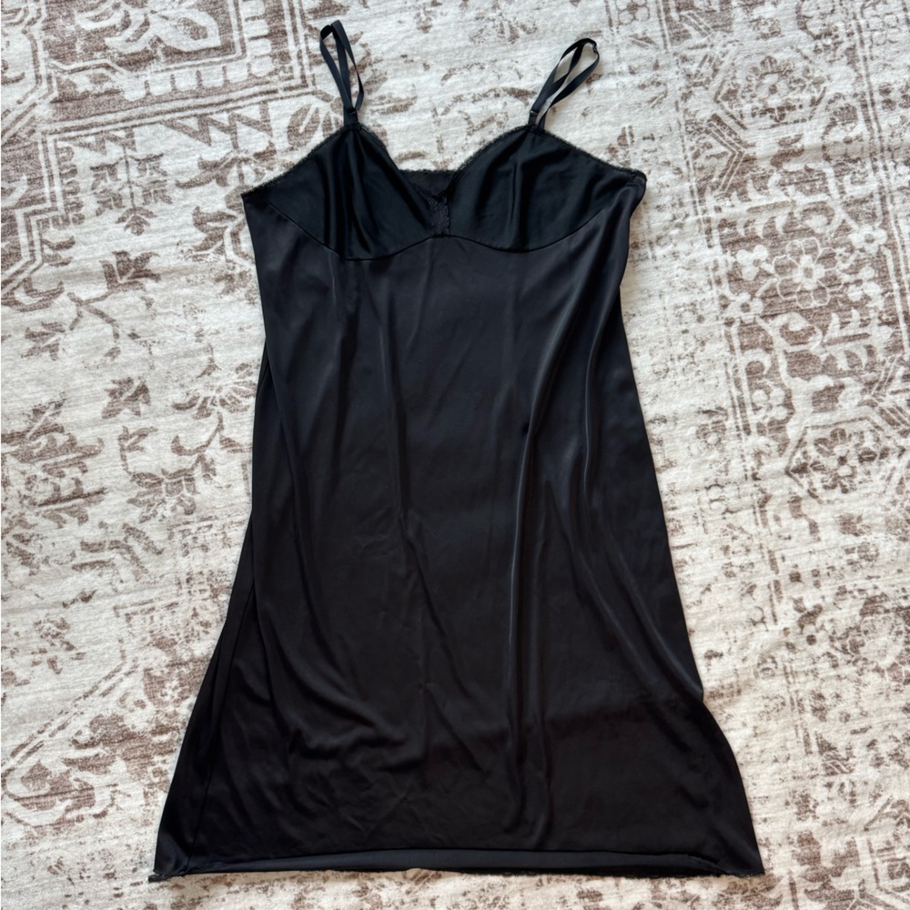 Vintage Black Slip Dress